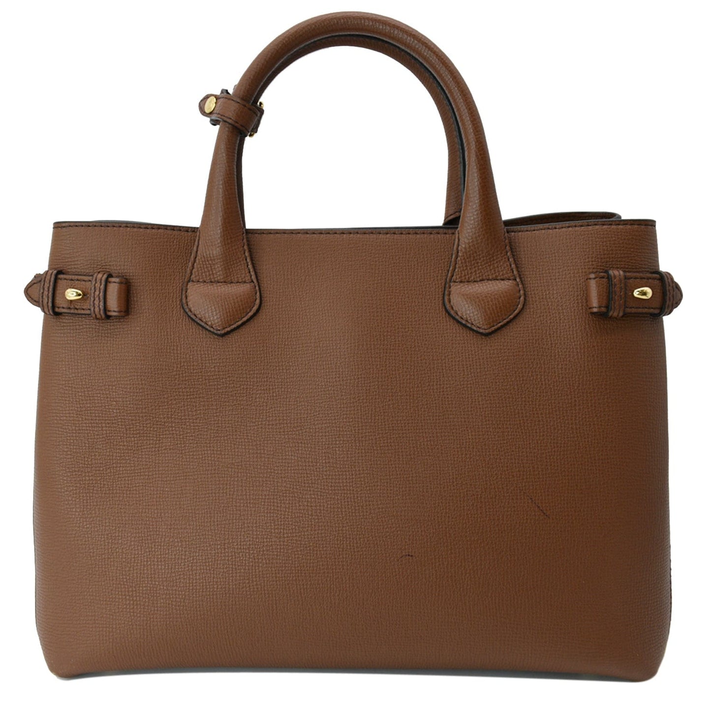 BURBERRY Banner Medium House Check Tote Bag Tan