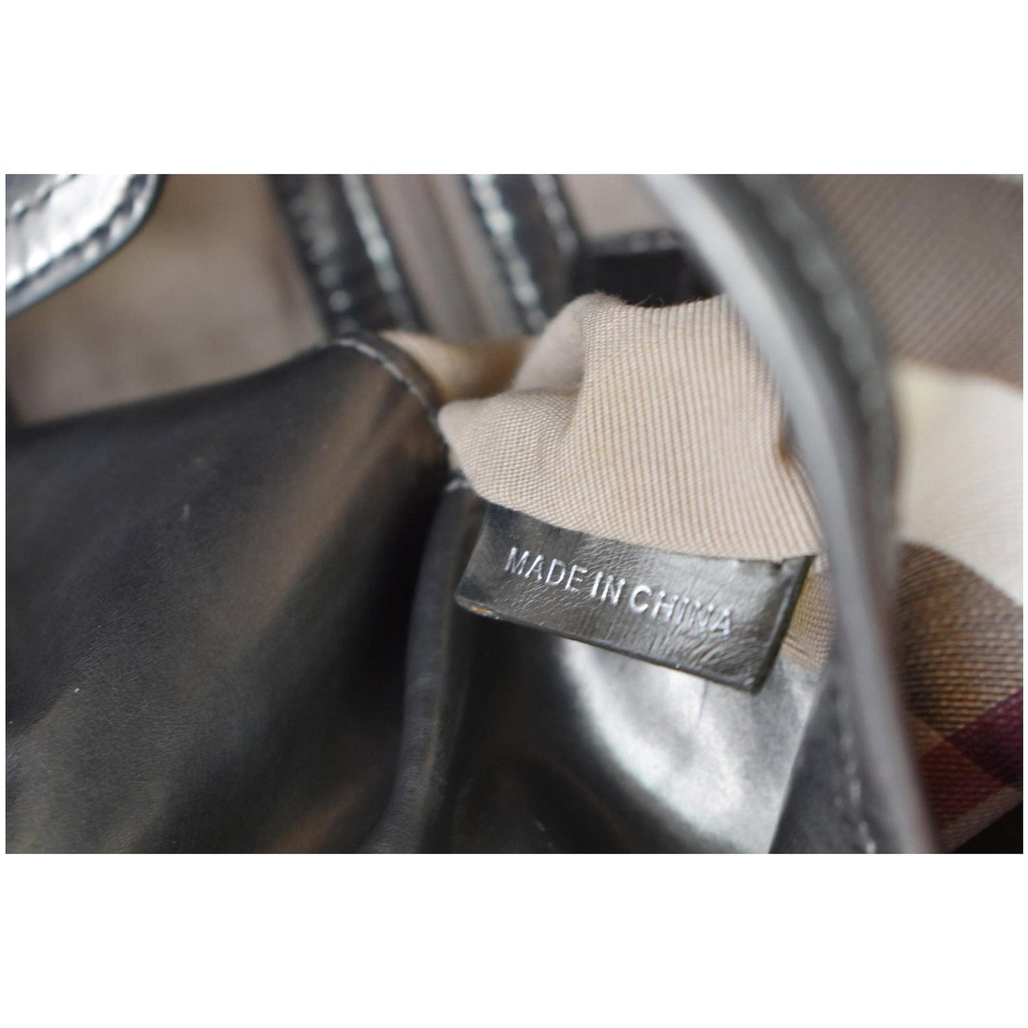 BURBERRY Brooke Check Canvas Hobo Bag Beige