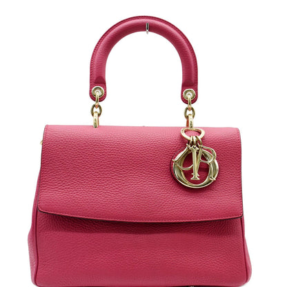 CHRISTIAN DIOR Be Dior Leather Flap Shoulder Bag Pink
