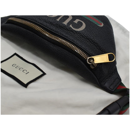 GUCCI Print Small Leather Belt Waist Bum Bag Black 527792 - 10% OFF