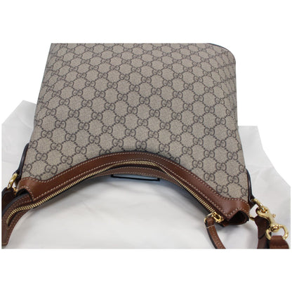 GUCCI Linea A Supreme Coated Canvas Hobo Shoulder Bag Beige 414930 - 15% OFF