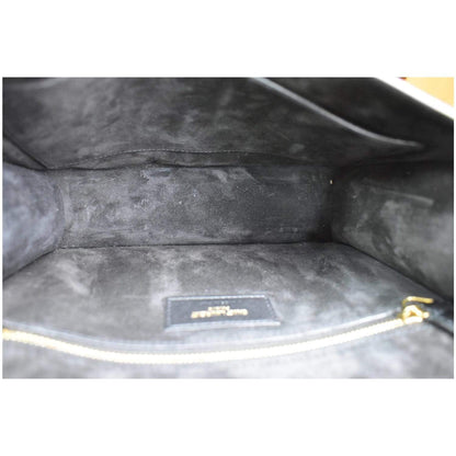 YVES SAINT LAURENT Le Carre Patent Leather Shoulder Bag Black - Final Sale