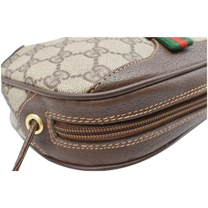GUCCI Vintage GG Supreme Canvas Crossbody Bag Beige 8902066