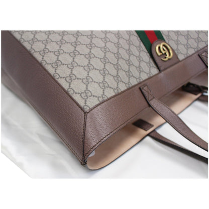 GUCCI Ophidia Soft GG Supreme Tote Bag Brown 547947