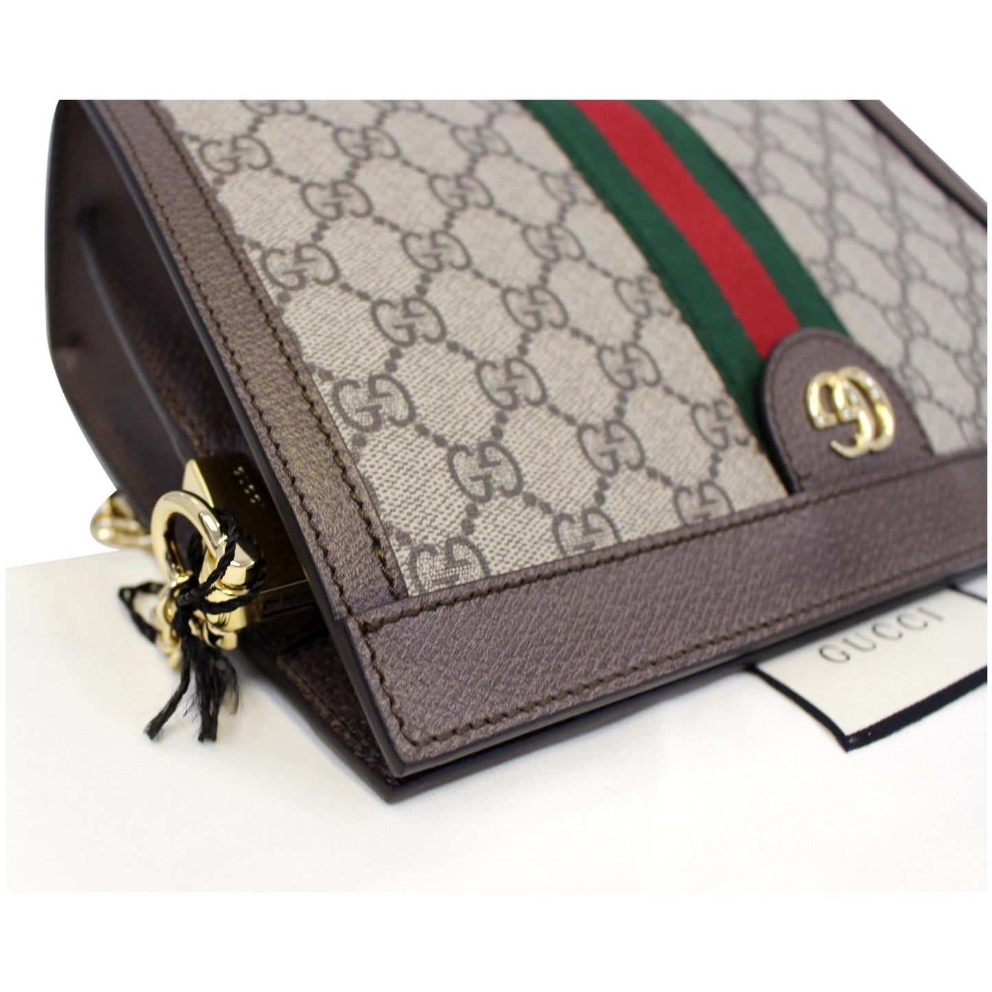 Gucci Ophidia GG Small Supreme Canvas Shoulder Bag Beige