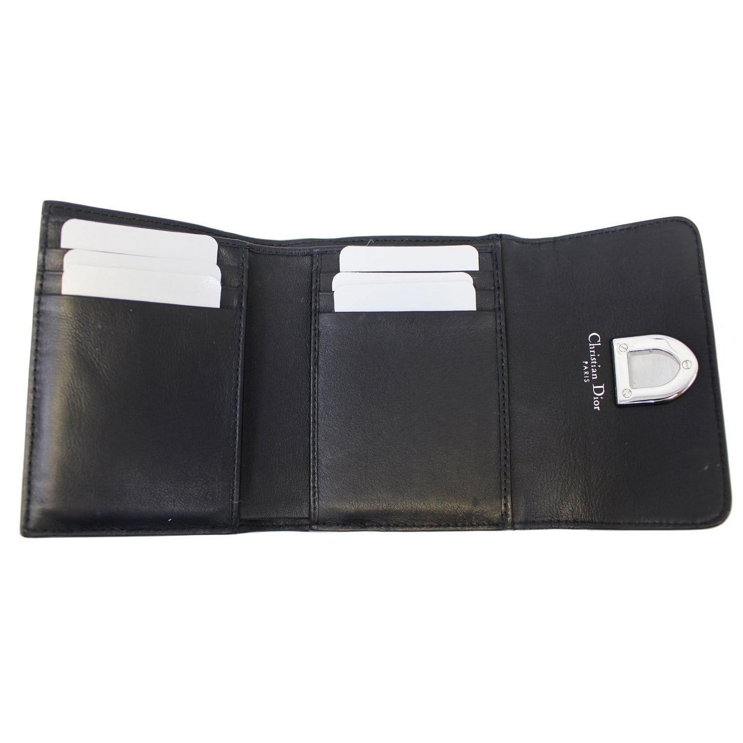 Christian Dior Noir Black Leather Wallet