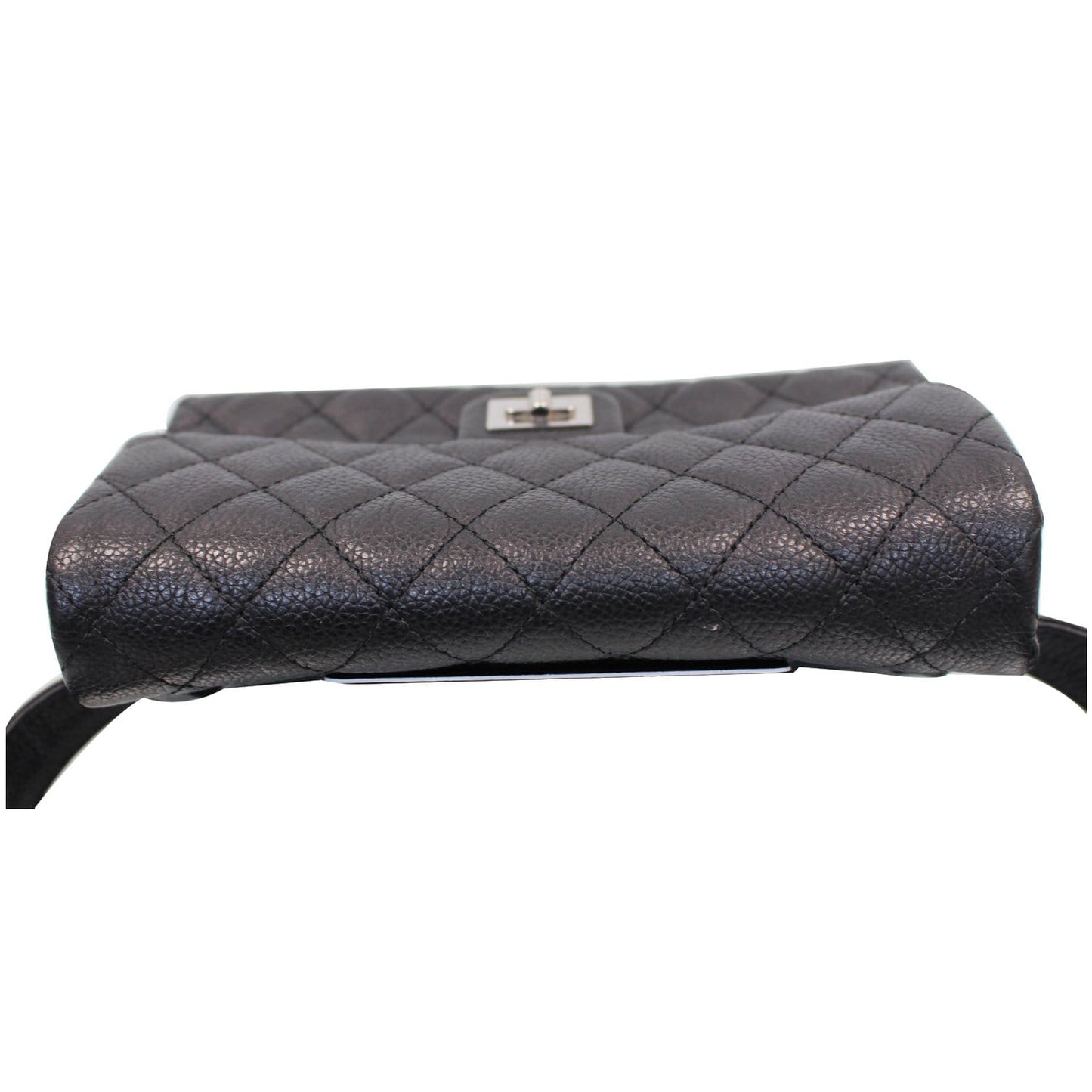 CHANEL 2.55 Reissue Flap Grained Leather Waist Belt Bag Black - 15% OFF