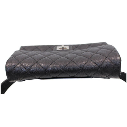 CHANEL 2.55 Reissue Flap Grained Leather Waist Belt Bag Black - 15% OFF