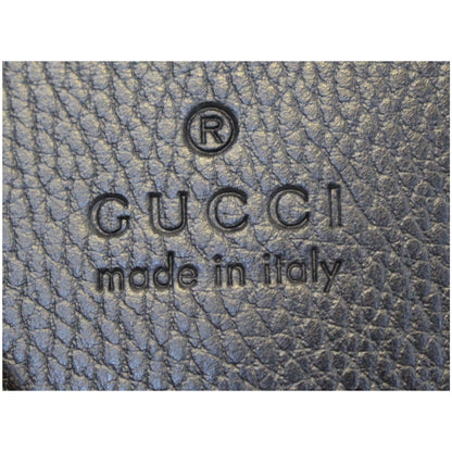 GUCCI Dome Leather Crossbody Bag Black 420023