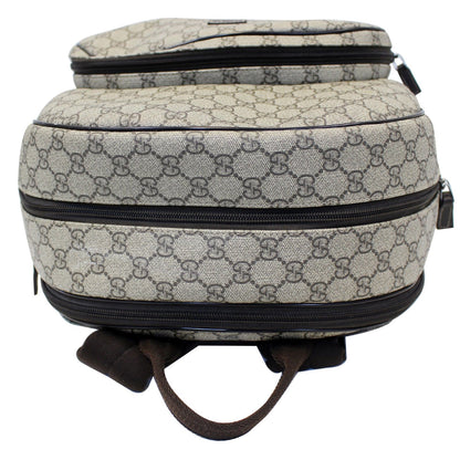 Gucci GG Supreme Canvas Trolley Backpack Bag Beige
