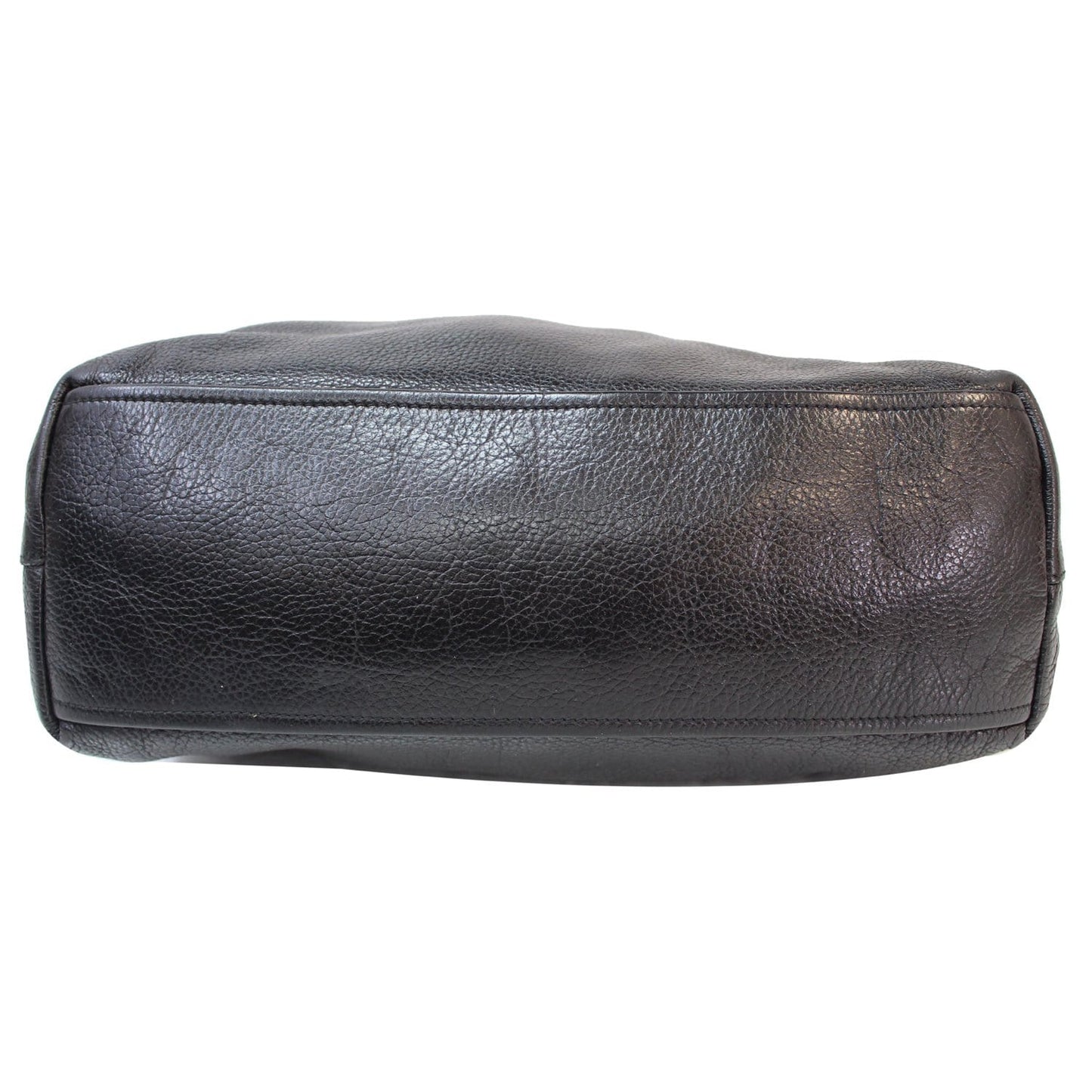 PRADA Vitello Daino Leather Shoulder Bag Black