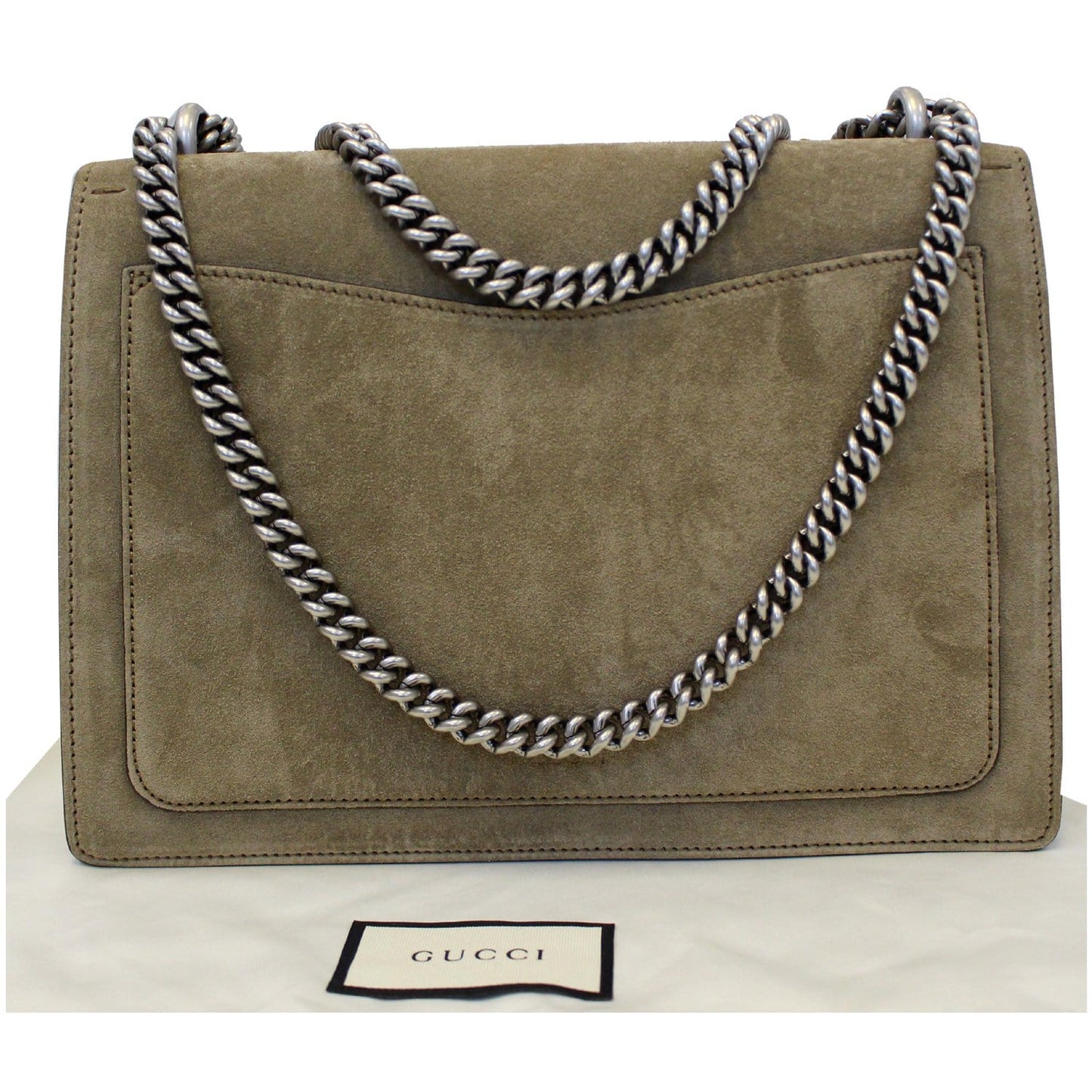 GUCCI Medium Dionysus Suede Leather Shoulder Bag Taupe 403348 - 20% OFF