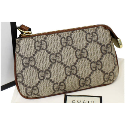 GUCCI GG Supreme Monogram Key Case Beige