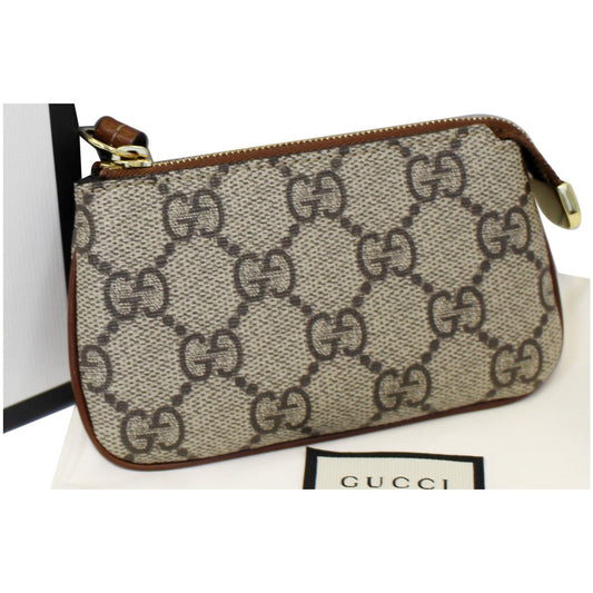 GUCCI GG Supreme Monogram Key Case Beige