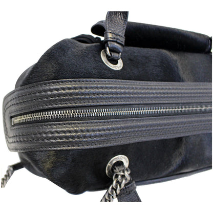 CHANEL Paris Dallas Pony Hair Leather Fringe Bowling Bag Black - Last Call