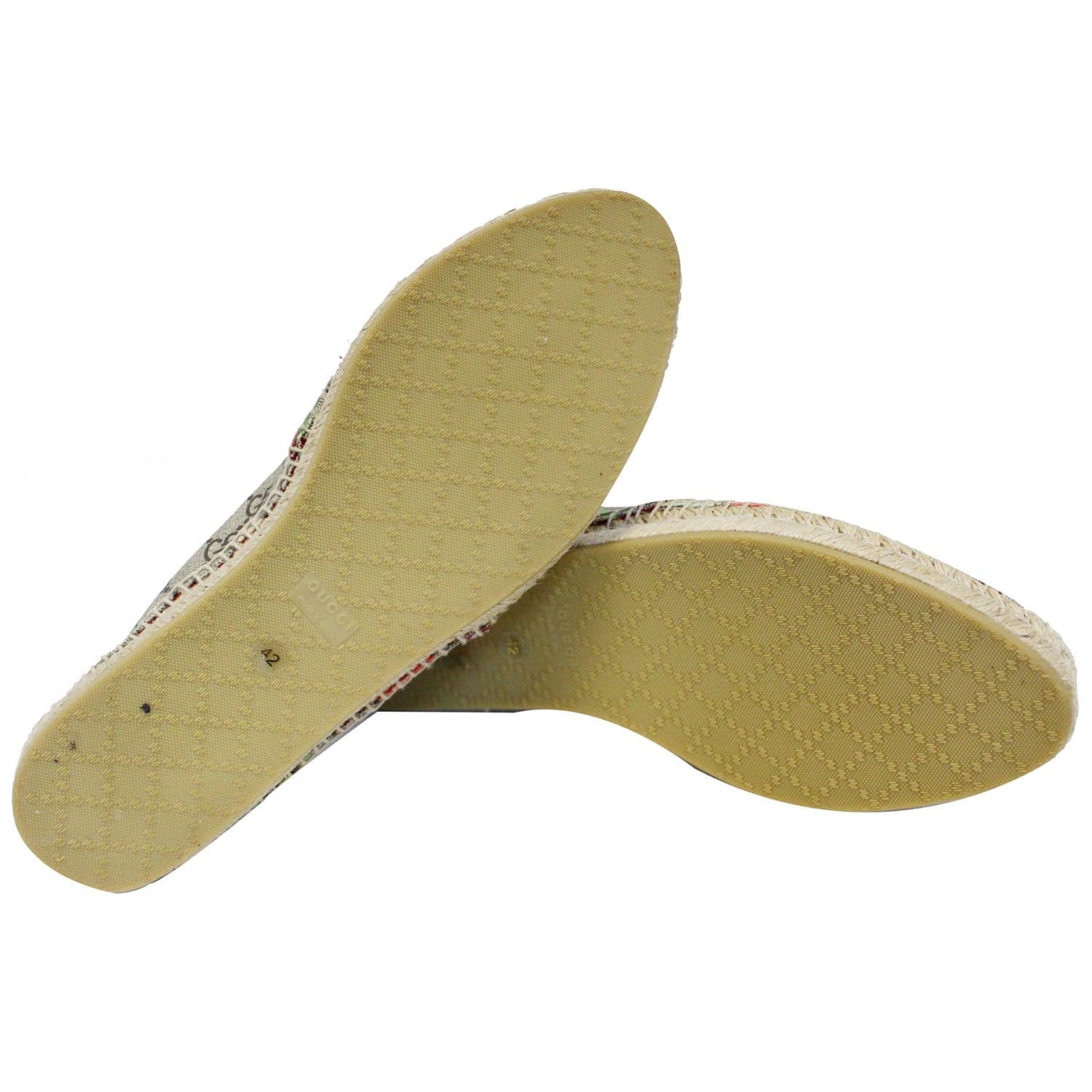 GUCCI GG Blooms Supreme Espadrille Flats Size 42