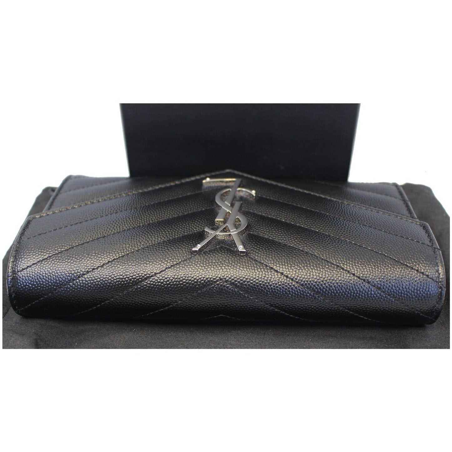YVES SAINT LAURENT Large Grain De Poudre Wallet Black