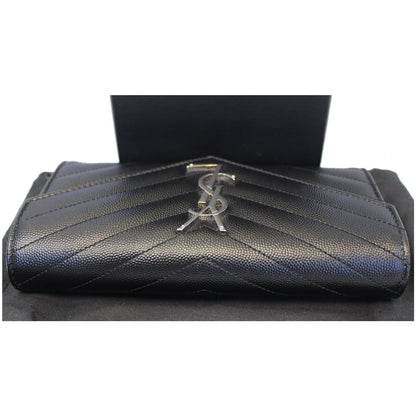 YVES SAINT LAURENT Large Grain De Poudre Wallet Black