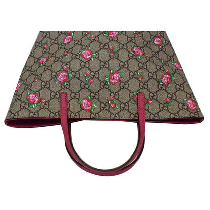 GUCCI GG Supreme Canvas Tote Bag Beige 410812