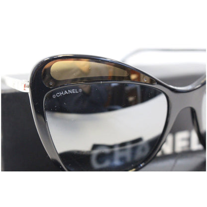 CHANEL Butterfly Runway Sunglasses Black