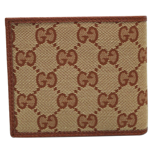 GUCCI NY New York Yankees Patch GG Canvas Bifold Wallet Brown 547787