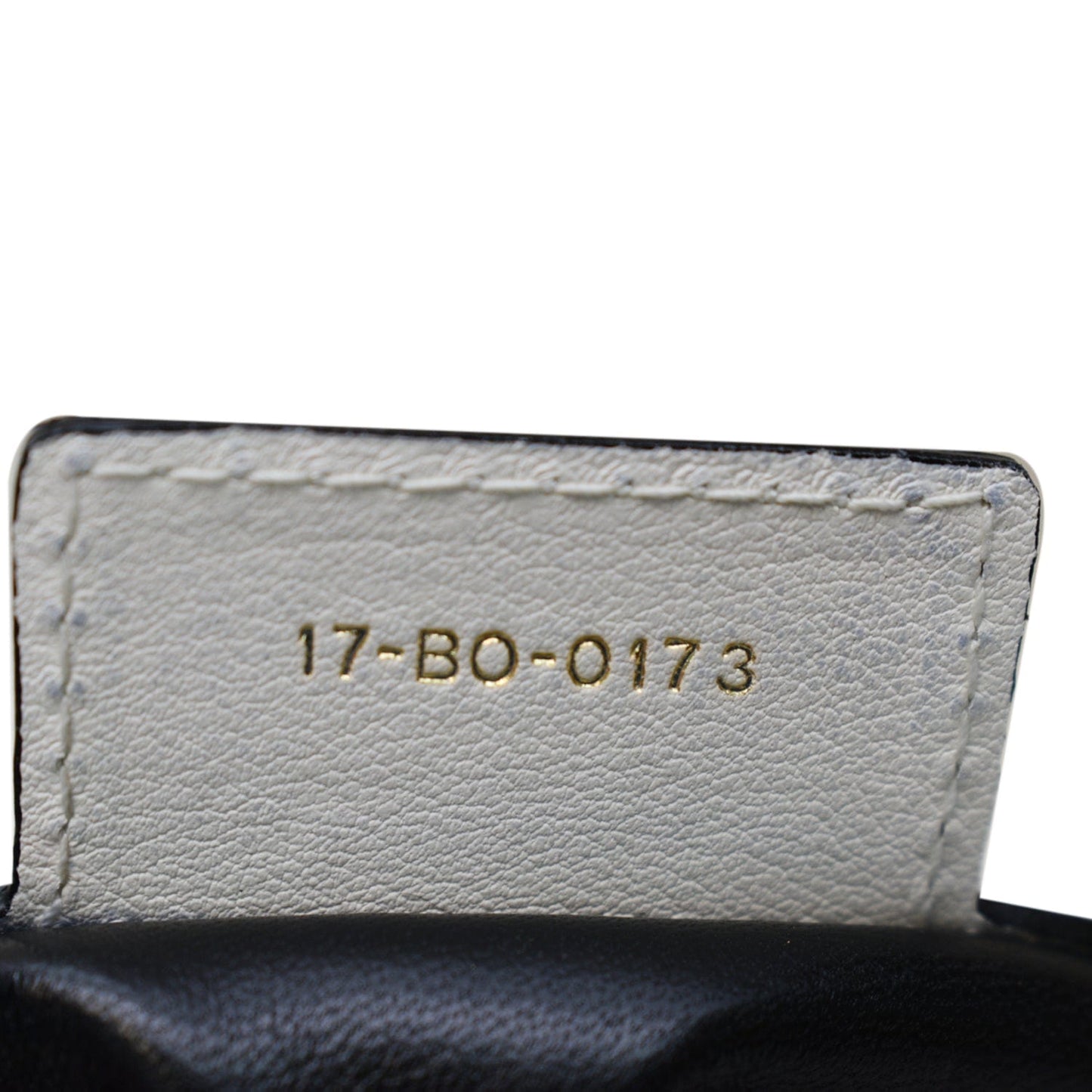 CHRISTIAN DIOR Diorling Medium Leather Shoulder Bag White/Black