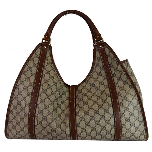 GUCCI Joy Large GG Monogram Shoulder Bag Brown 203493
