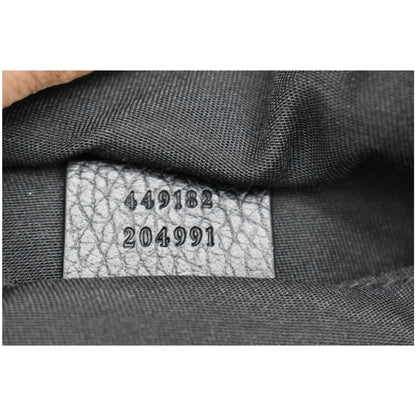 GUCCI GG Monogram Nylon Canvas Fanny Pack Belt Bag Black 449182