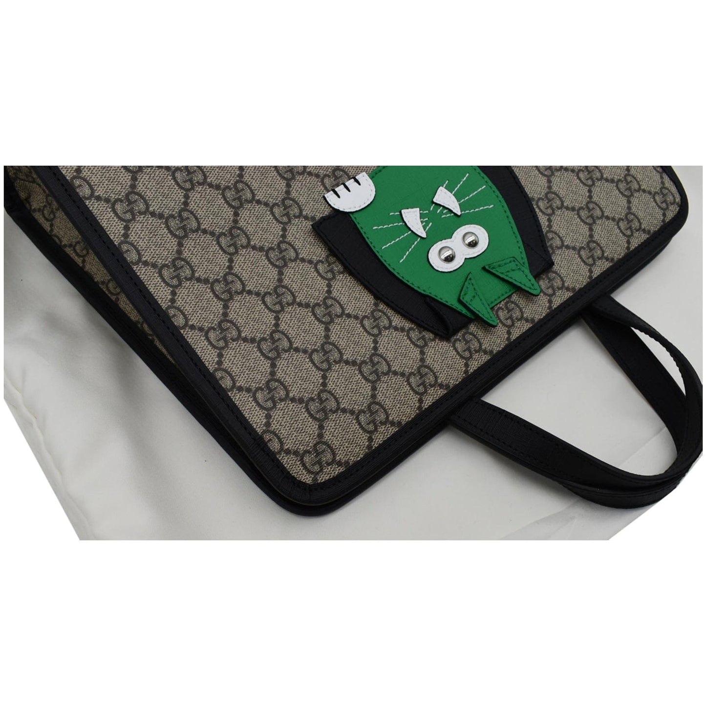 GUCCI Children�s Cat Printed GG Canvas Tote Bag Beige 645290