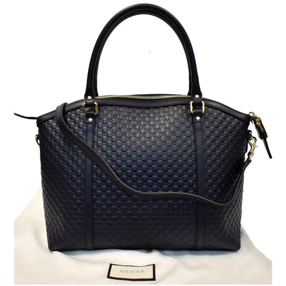 GUCCI Dome Micro Guccissima Leather Shoulder Bag Black 449657