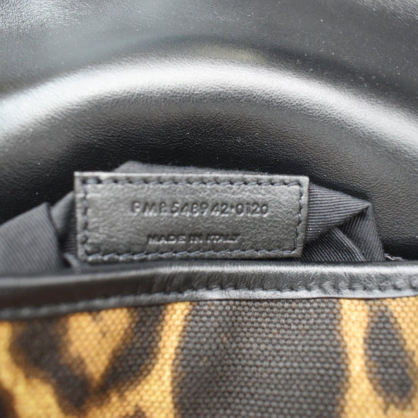 YVES SAINT LAURENT Niki Medium Leopard Print Leather Shoulder Bag Multicolor