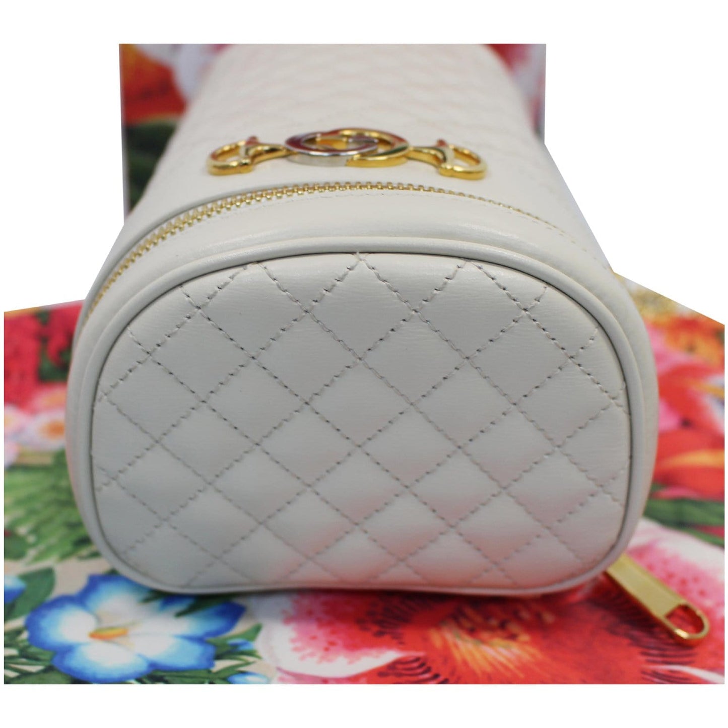 GUCCI Trapuntta Calfskin Leather Belt Bag White 572298 - 20% OFF