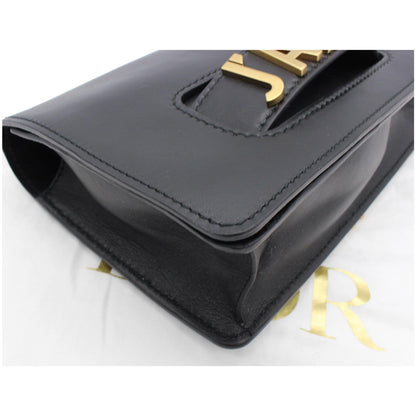 Christian Dior J'Adior Medium Calfskin Leather Flap Shoulder Bag Black
