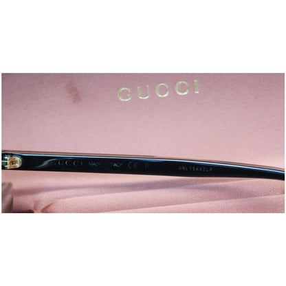 GUCCI Web Rectangle Sunglasses GG0381S Black