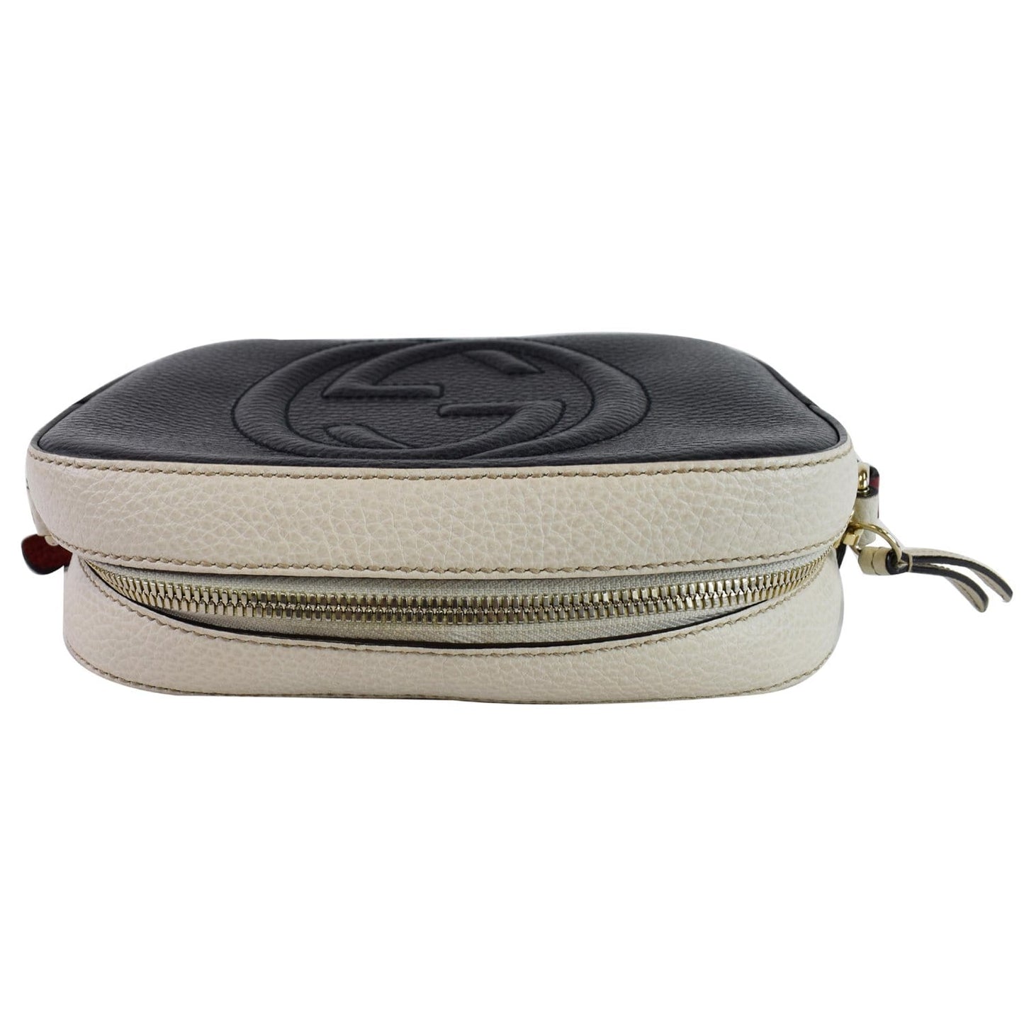 GUCCI Soho Disco Small GG Leather Crossbody Bag Navy 431567