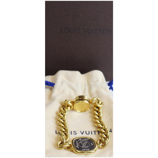 LOUIS VUITTON Chain ID Bracelet Gold M61092