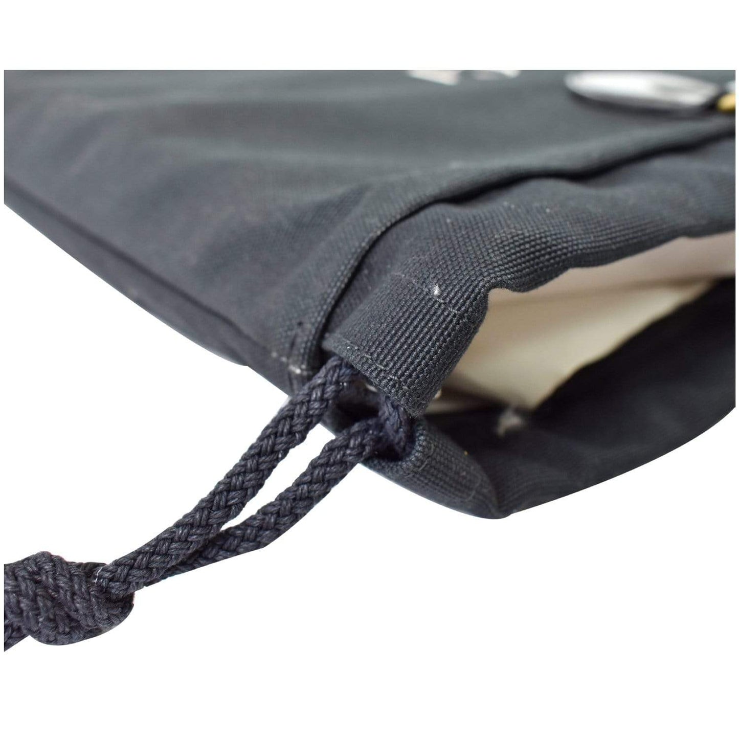 GUCCI Marmont Chateau Canvas Drawstring Tote Bag Black 552403 - Last Call