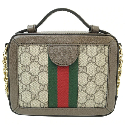 GUCCI Ophidia GG Mini Supreme Shoulder Bag Beige/Ebony 602576