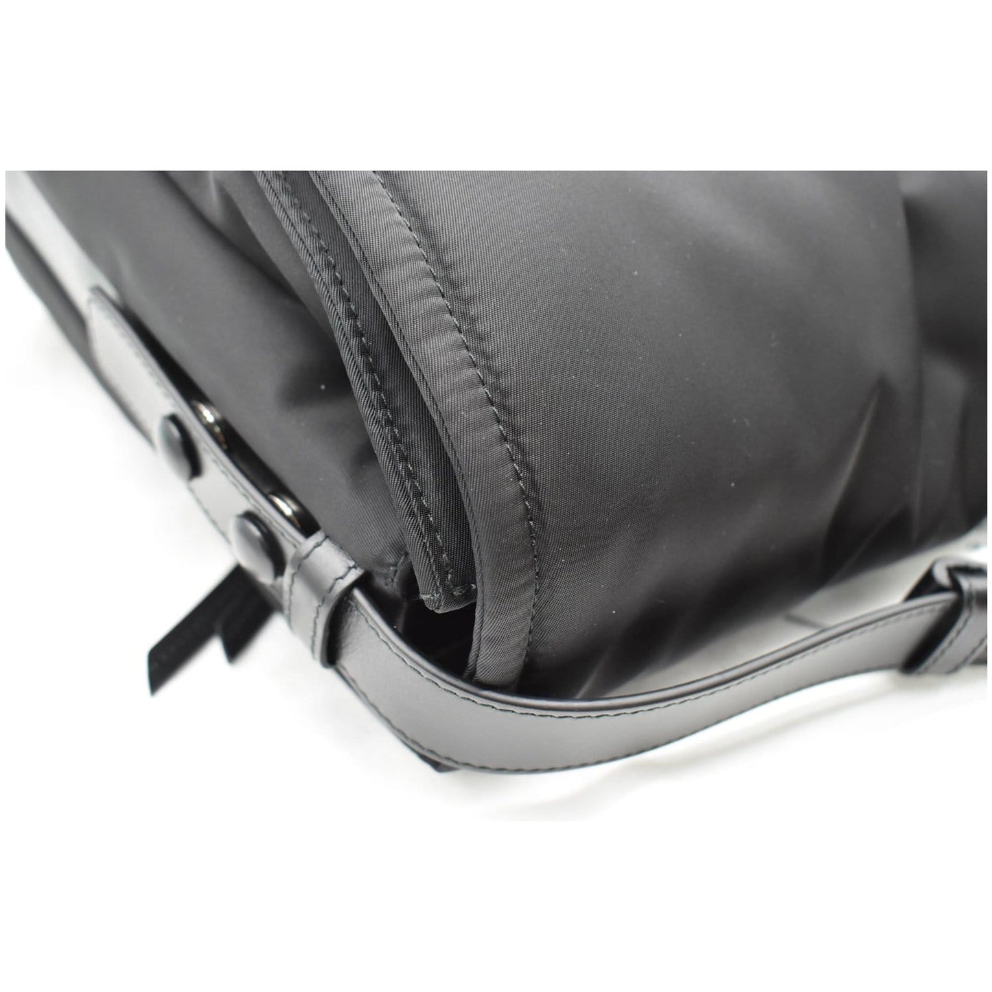 PRADA Large Padded Re-Nylon Shoulder Bag Black