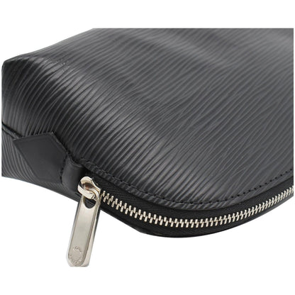 LOUIS VUITTON Epi Leather Pochette Cosmetic Pouch Black