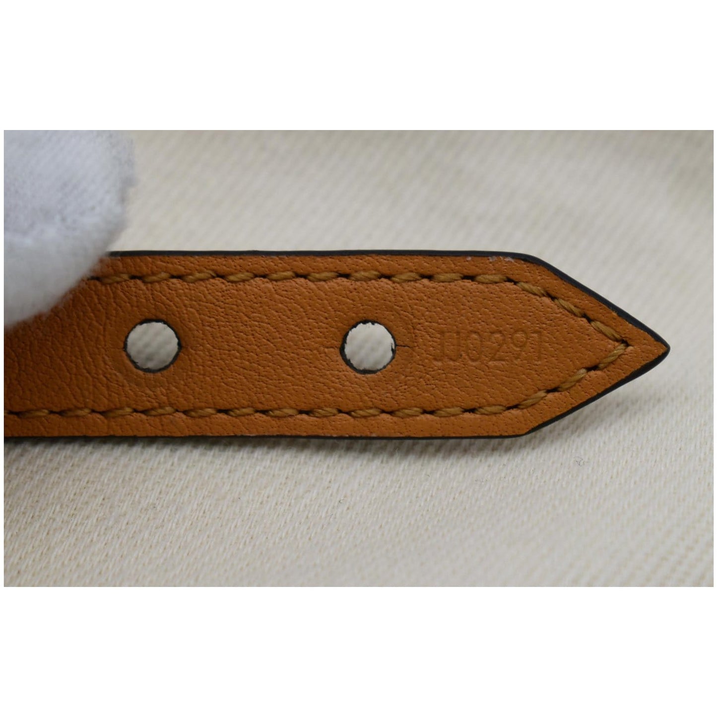 LOUIS VUITTON Essential V Monogram Canvas Bracelet Brown Size 19