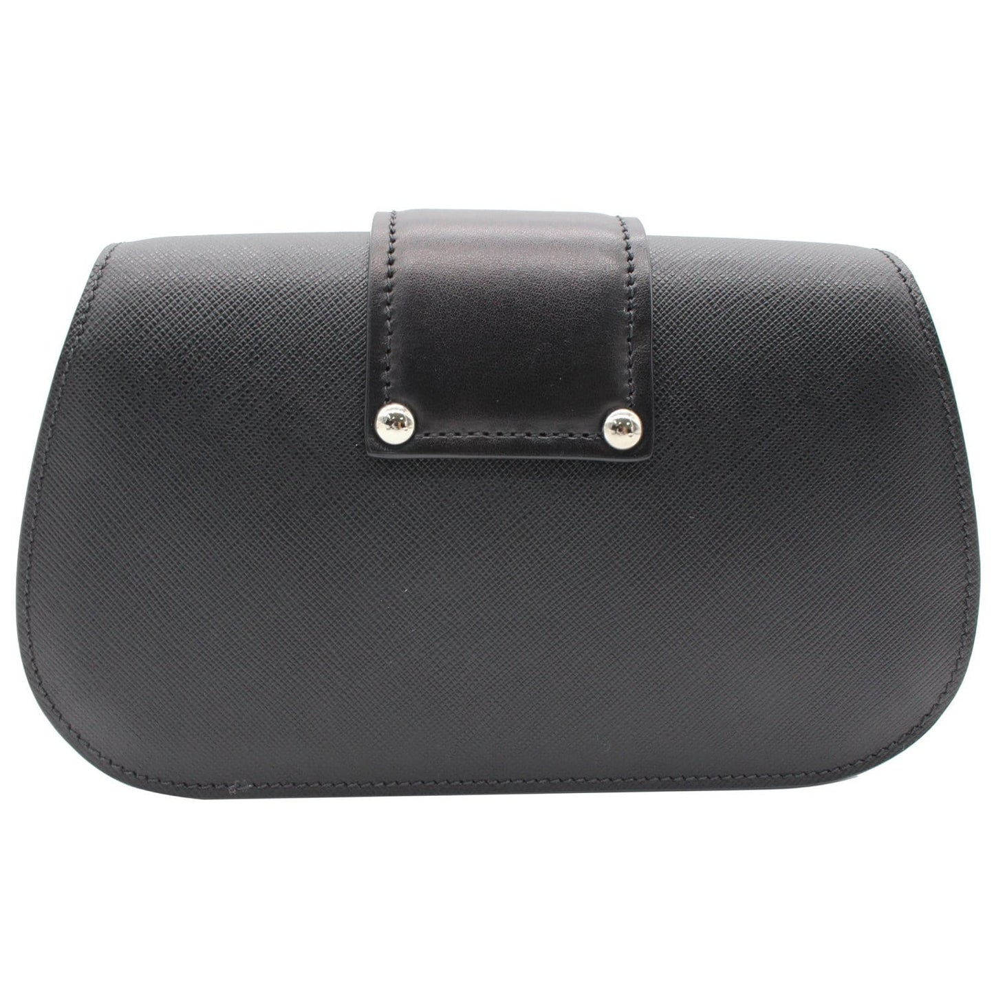 PRADA City Sidonie Small Leather Crossbody Bag Black