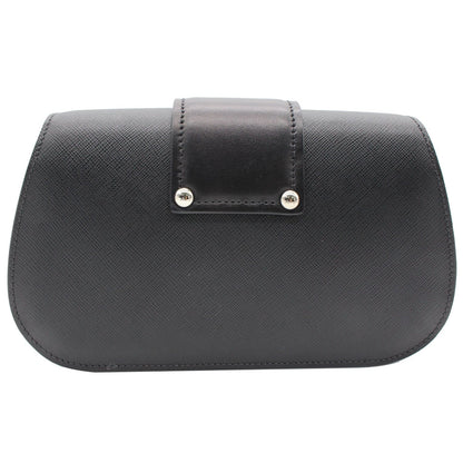 PRADA City Sidonie Small Leather Crossbody Bag Black
