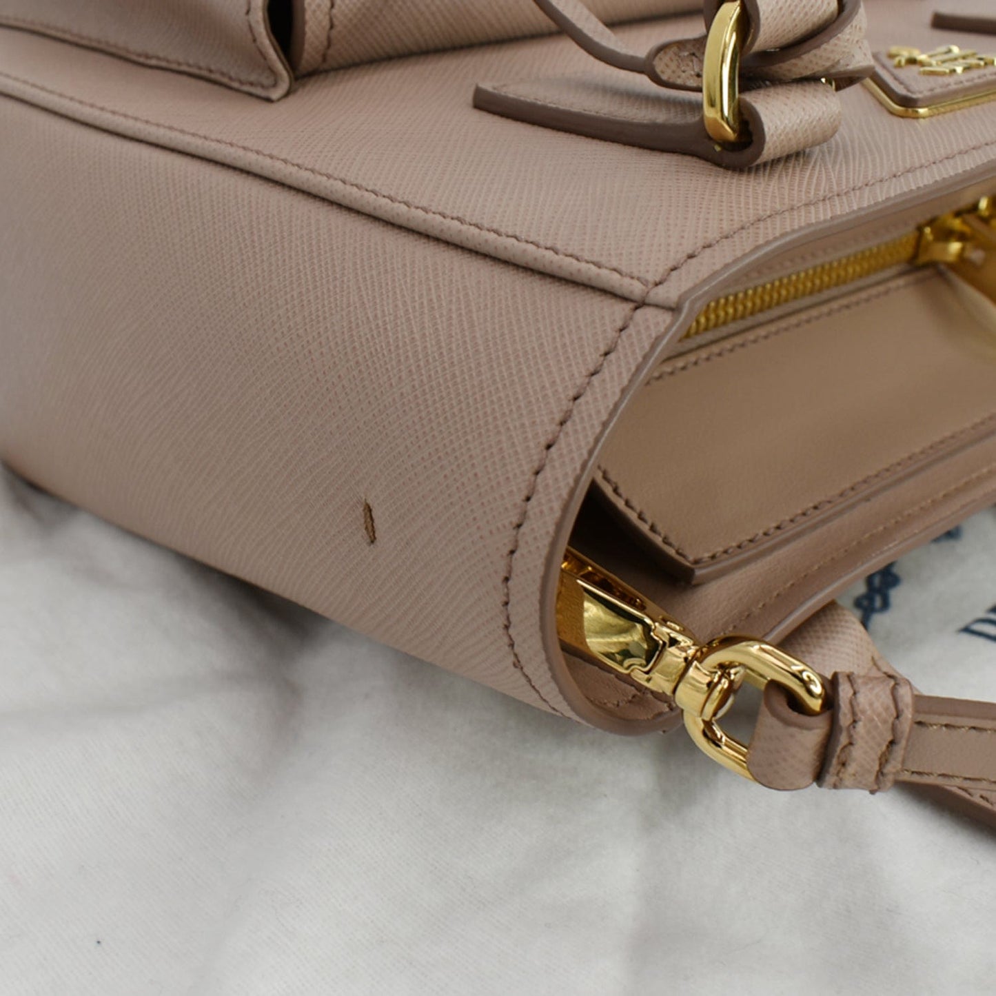 PRADA Lux Metropolis Saffiano Leather Tote Bag Cipria  - Hot Deals