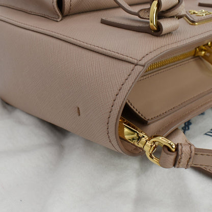 PRADA Lux Metropolis Saffiano Leather Tote Bag Cipria  - Hot Deals