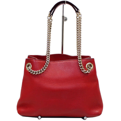GUCCI Soho Chain Mini Tassel Leather Shoulder Bag Red 387043 - 15% OFF