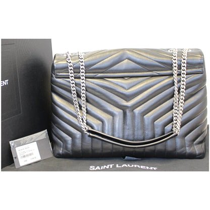 YVES SAINT LAURENT Large Loulou Calfskin Matelasse Chain Shoulder Bag