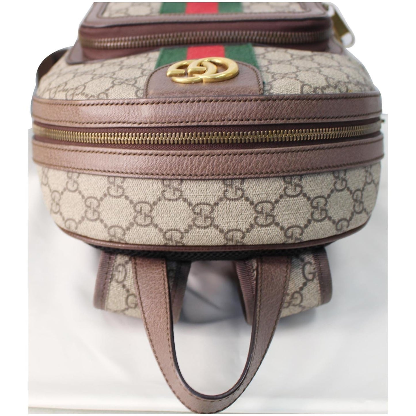 GUCCI Ophidia GG Small Web Backpack Beige 547965