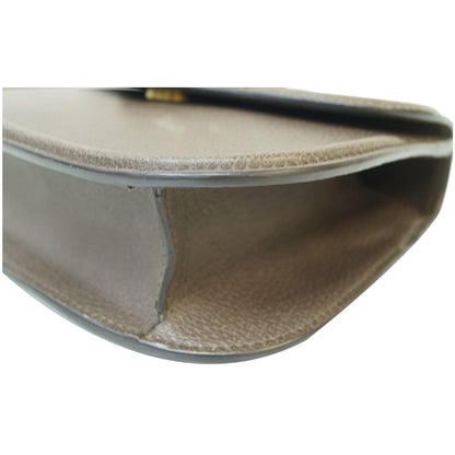 GUCCI Jeweled Heart Leather Totem Messenger Bag Brown 500756