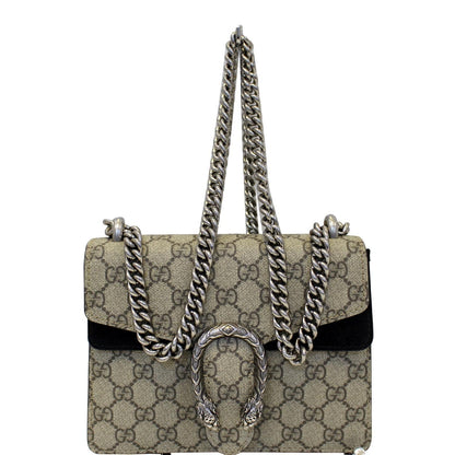 GUCCI Dionysus Mini GG Supreme Canvas Shoulder Crossbody Bag